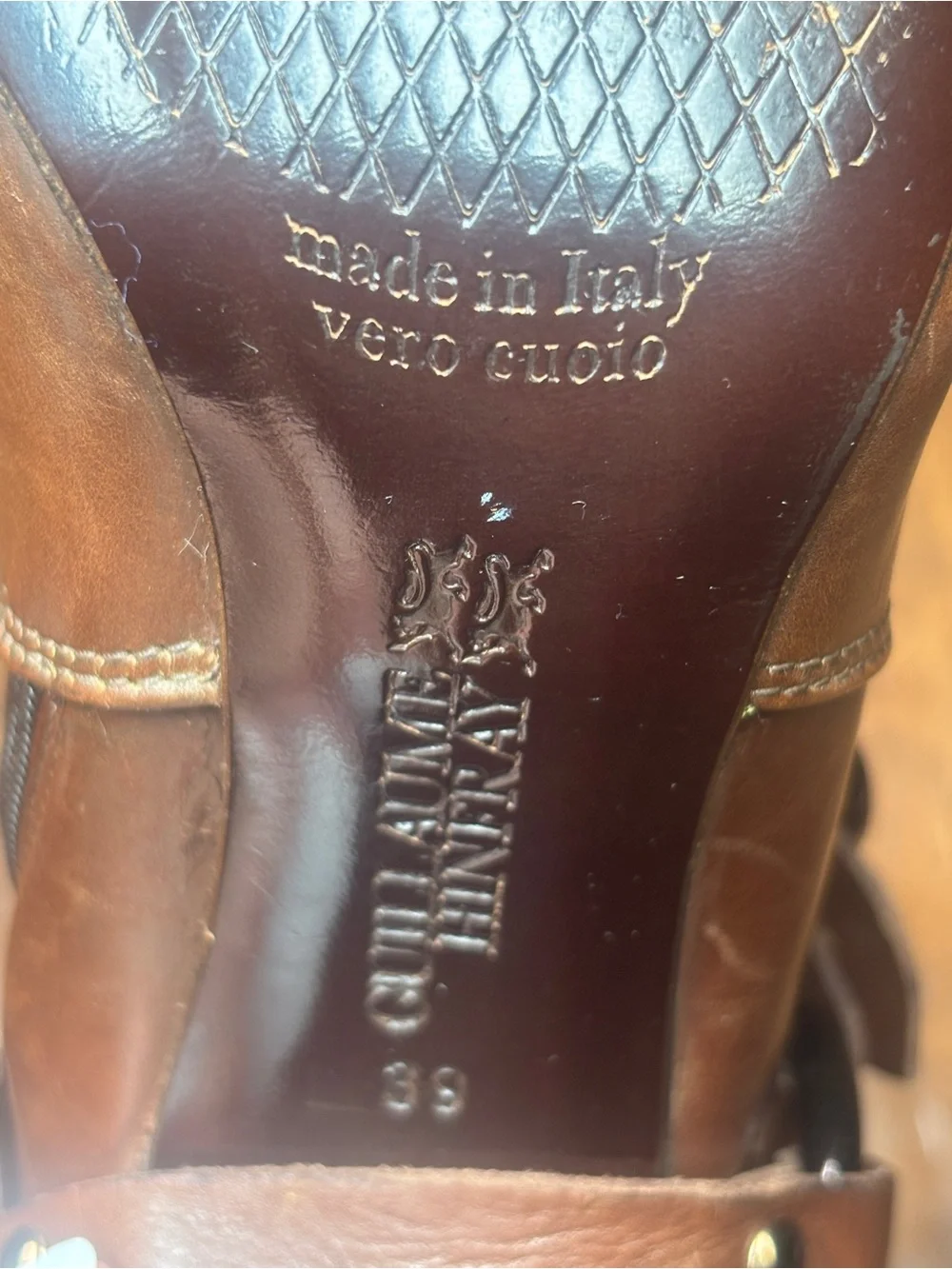 Women's Brown Leather Buckle Strap Ankle Booties